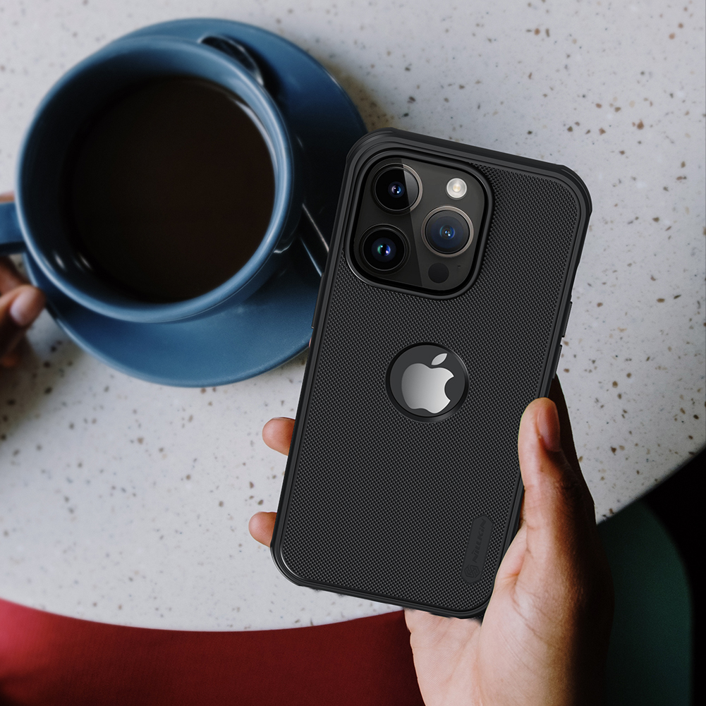 Picture of Nillkin (iPhone 14 Pro) Super Frosted Shield Pro Matte cover case for Apple iPhone 14 Pro 6.1" (2022) (with LOGO cutout) - Black