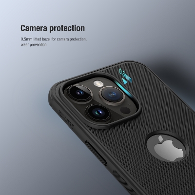 Picture of Nillkin (iPhone 14 Pro) Super Frosted Shield Pro Matte cover case for Apple iPhone 14 Pro 6.1" (2022) (with LOGO cutout) - Black