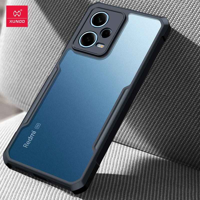 Picture of Xundd [ Redmi Note 12 Pro 5G ] Beatle Clear Hybrid Shock Proof Armor Case for Xiaomi Redmi Note 12 Pro - Black