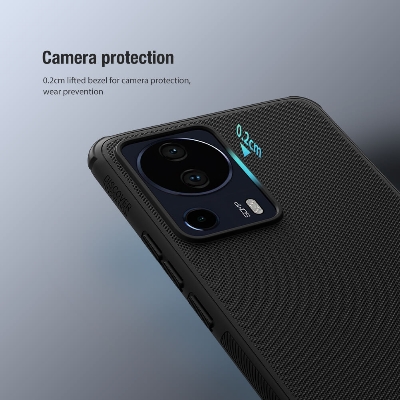 Picture of Nillkin { Mi 13 Lite } Xiaomi 13 Lite Case Nillkin Frosted Shield Thin Hard PC 360 Full Protect Shockproof Back Cover for Xiaomi Mi13 Lite - Black