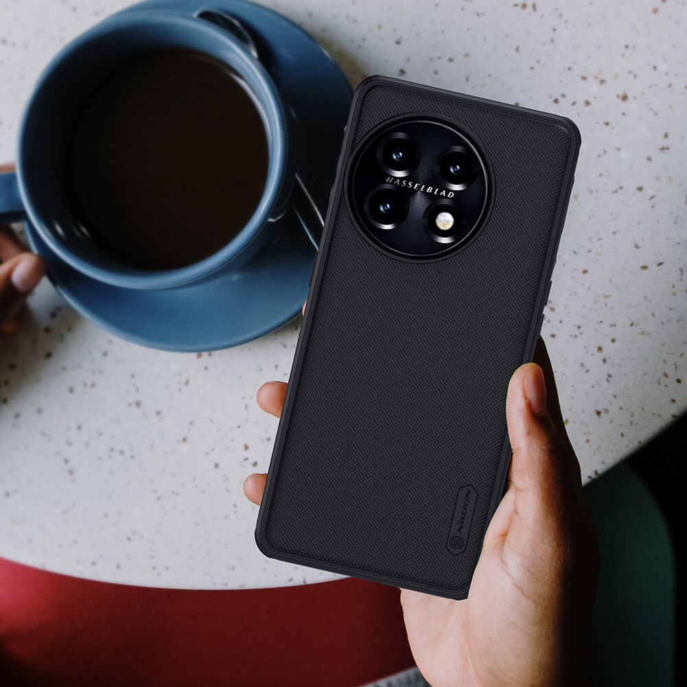 Picture of Nillkin ( OnePlus 11 ) Super Frosted Shield Pro Matte cover case for Oneplus 11 Nillkin Super Frosted Shield Pro Back Case Cover - Black