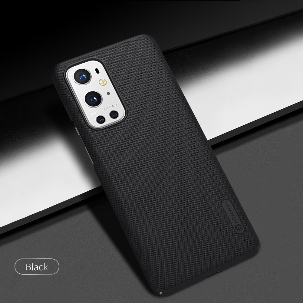 Picture of Nillkin ( 1+9 Pro ) Super Frosted Shield Hard PC Back Cover Salient Dot Design Case for OnePlus 9 Pro - Black - Phone Back Cover