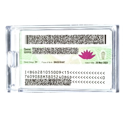 Picture of Hard Plastic Card Holder For Credit / Debit / ID Card / Student's ID Card Holder - Qty 2 Pieces