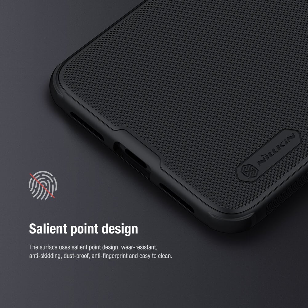 Picture of Nillkin ( Pixel 8 ) Hard PC + TPU Case for Google Pixel 8 Phone Cases Luxury Frosted PC + TPU Hard Protection Back Cover With Phone Stand - Black
