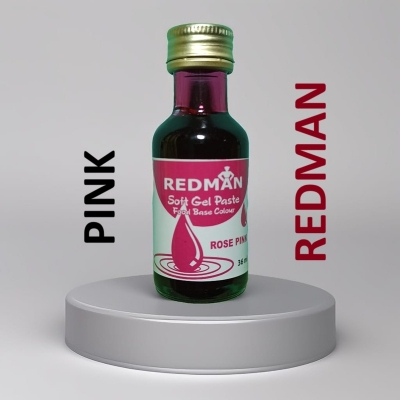 Picture of REDMAN ( ROSE PINK ) Soft Gel Paste Base Food Colour ROSE PINK - 36ml