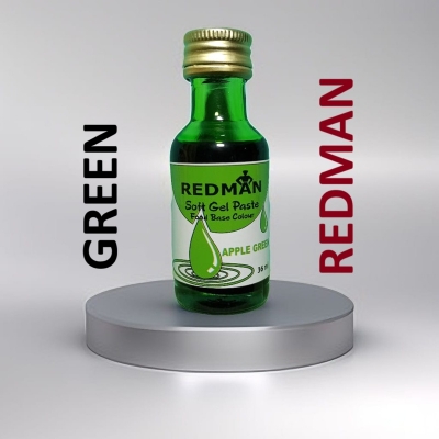 Picture of REDMAN ( APPLE GREEN ) Soft Gel Paste Base Food Colour APPLE GREEN - 36ml