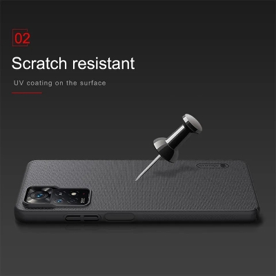 Picture of Nillkin ( Redmi Note 12 Pro 4G ) Super Frosted Shield Matte cover case for Xiaomi Redmi Note 12 Pro 4G, Xiaomi Redmi Note 11 Pro 4G (Global), Redmi Note 11 Pro 5G (Global), Redmi Note 11 Pro+ 5G (India), Redmi Note 11E Pro 5G - Black