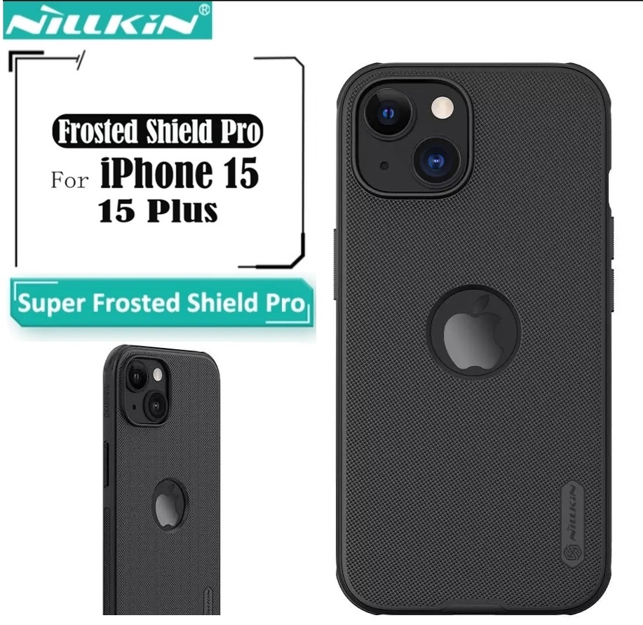 Picture of Nillkin ( iPhone15+ 6.7" ) Super Frosted Shield Pro Matte Case for Apple iPhone15 Plus 6.7" (with LOGO cutout) - Black