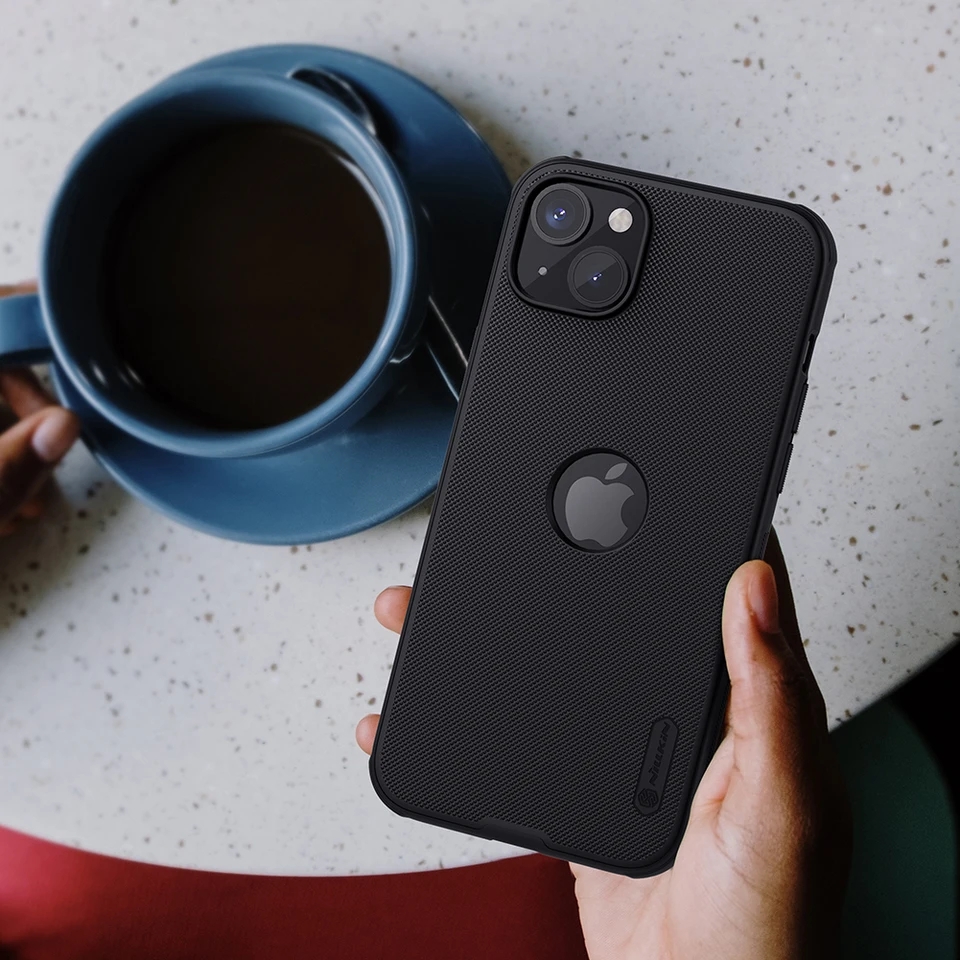Picture of Nillkin ( iPhone15+ 6.7" ) Super Frosted Shield Pro Matte Case for Apple iPhone15 Plus 6.7" (with LOGO cutout) - Black