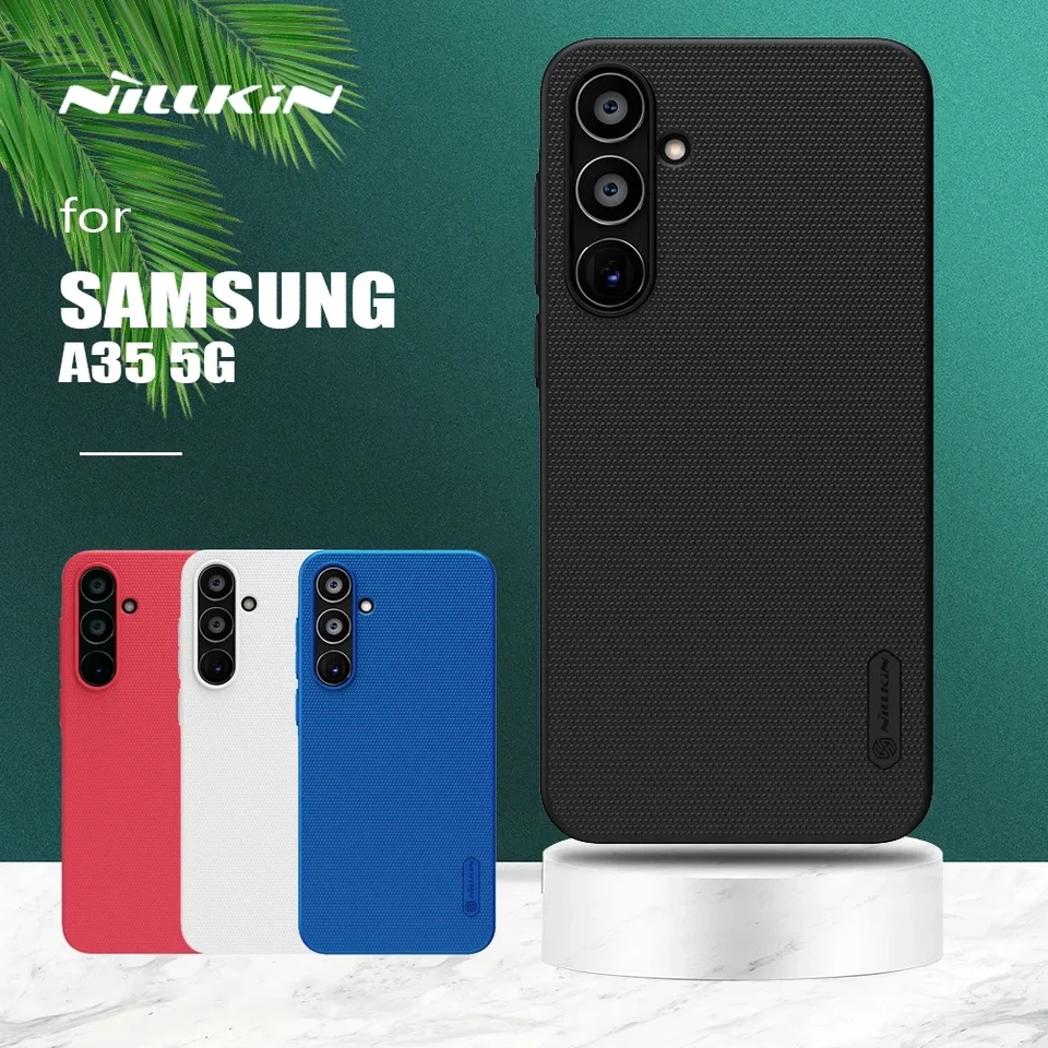 Picture of Samsung ( Galaxy A35 5G ) Case Super Matte Cover Ultra-thin Hard Shockproof Case For Samsung Galaxy A35 5G Smart Phone Back Case - Black