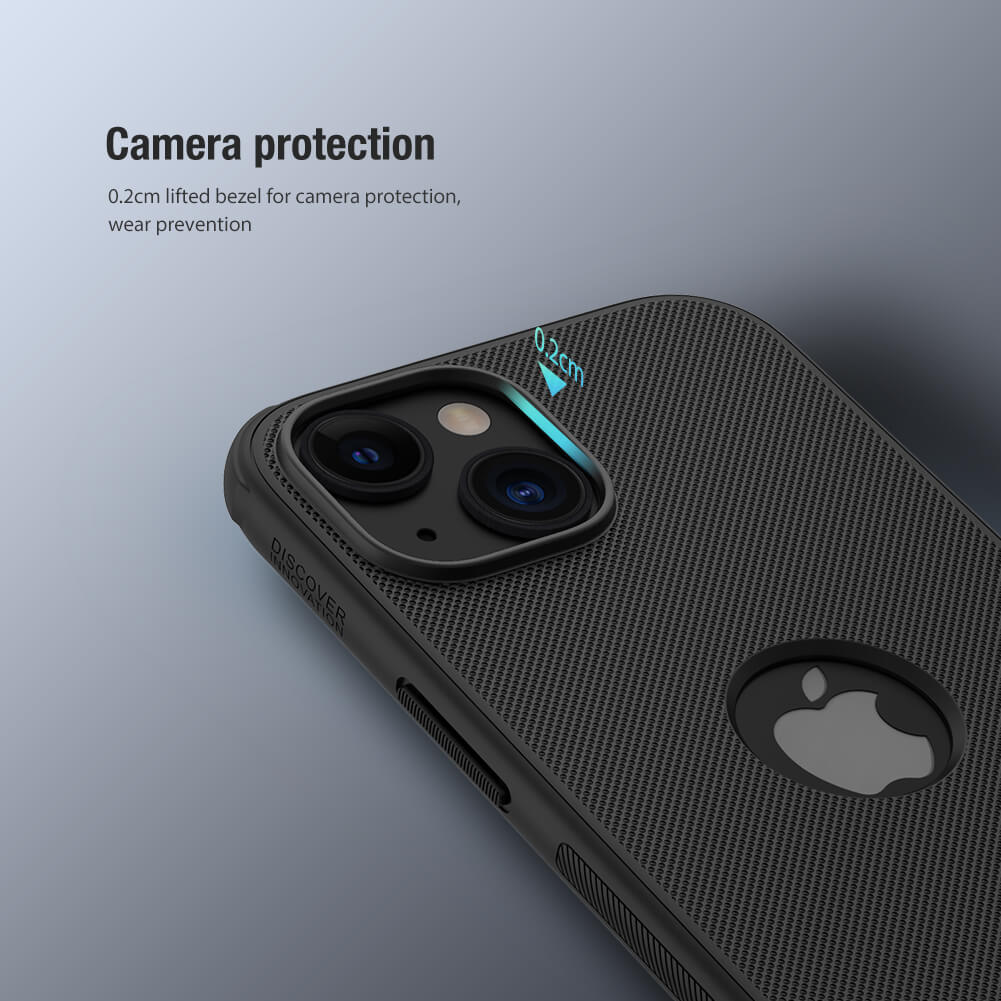 Picture of Nillkin ( Apple iPhone 15 ) Super Frosted Shield Pro Matte cover case for Apple iPhone 15 6.1 (2023) (with LOGO cutout) - Black