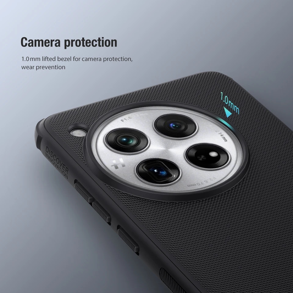 Picture of Nillkin ( 1+12 ) Super Frosted Shield Pro Matte cover case for OnePlus 12 Smartphone Case - Black // Nillkin / Back Case / Back Cover / Back Part / OnePlus 12