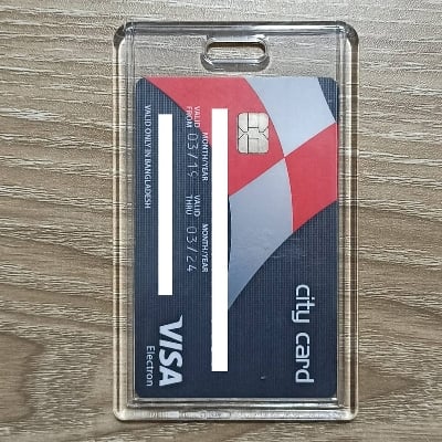 Picture of ( 5 Pieces ) Hard Plastic Card Holder For Credit / Debit / ID Card - 5 Pieces