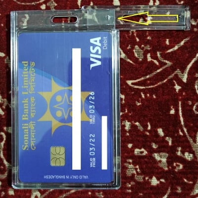 Picture of ( 5 Pieces ) Hard Plastic Card Holder For Credit / Debit / ID Card - 5 Pieces