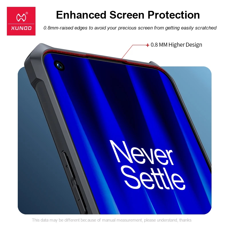 Picture of Xundd For Oneplus Nord CE 3 Lite Case, Airbags Shockproof Bumper Shell, Camera Protection Back Transparent TPU&PC Cover