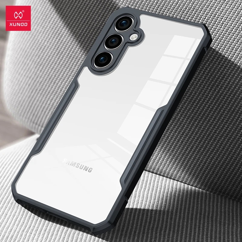 Picture of Xundd [ Galaxy S23 5G ] Protective Cover For Samsung Galaxy S23 5G Cases Shockproof Airbag Bumper Soft Back Transparent Shell Covers - Black