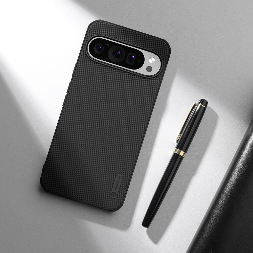 Picture of Nillkin (  Pixel 9 / 9 Pro ) Super Frosted Shield Pro Matte cover case for Google Pixel 9, Google Pixel 9 Pro Smartphone Back Case  - Black