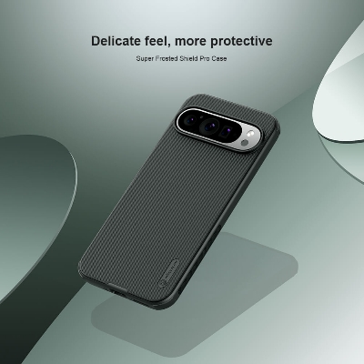 Picture of Nillkin (  Pixel 9 / 9 Pro ) Super Frosted Shield Pro Matte cover case for Google Pixel 9, Google Pixel 9 Pro Smartphone Back Case  - Black