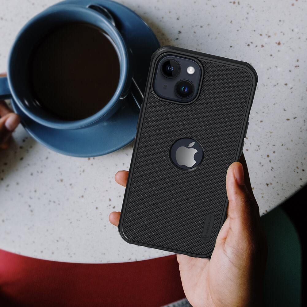 Picture of Nillkin (iPhone 14+) Apple iPhone 14 Plus 6.7" Case Nillkin Super Frosted Shield Slim Hard PC Protection Cover (with LOGO cutout) - Black