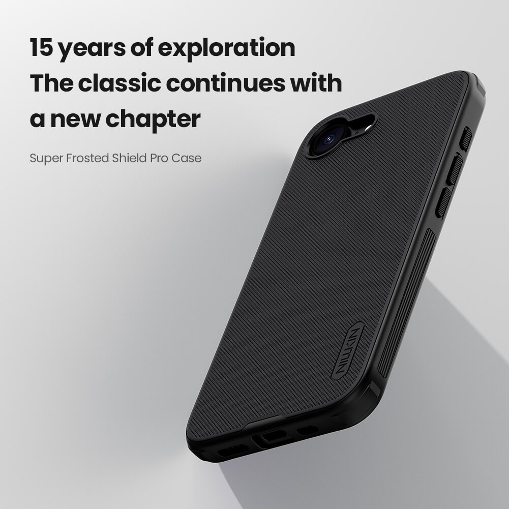 Picture of Nillkin Super Frosted Shield Pro Matte Cover Case for Apple iPhone 16e (iPhone SE 2025, iPhone SE 4) - Black