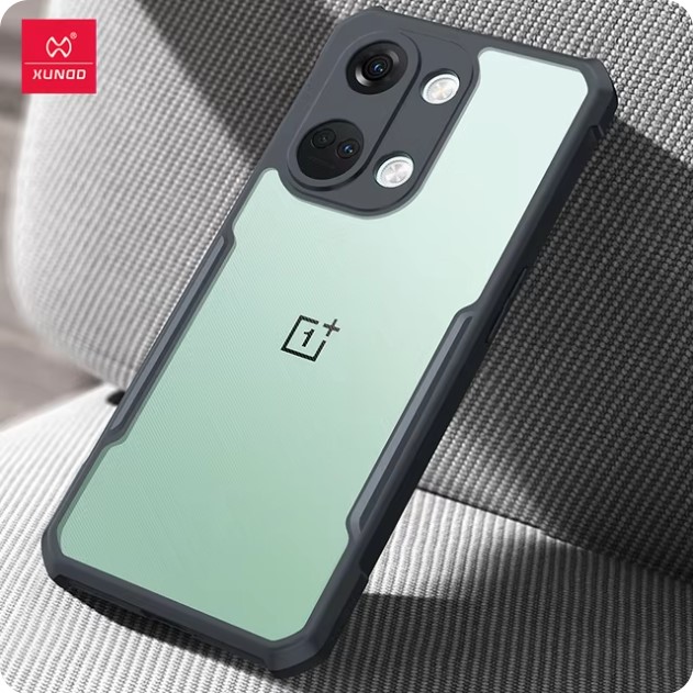 Picture of XUNDD For ( 1+ Nord3 ) OnePlus ACE 3V ACE 2 Case Airbags Shockproof Shell Back Transparent Camera Protection Phone Cover For OnePlus Nord3 - Black