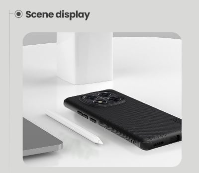 Picture of Nillkin ( Redmi Note 14 Pro / Poco X7 5G ) Super Frosted Shield Pro Matte cover case for Xiaomi Redmi Note 14 Pro /  Poco X7 5G Smart Phone Back Cover Case - Black