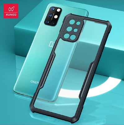 Picture of Brand Cover "Xundd" for  ( 1+9R ) Shockproof Bumper Case Phone Cover For OnePlus 9R Smart Phone Back Cover Case -  Black & Transperent