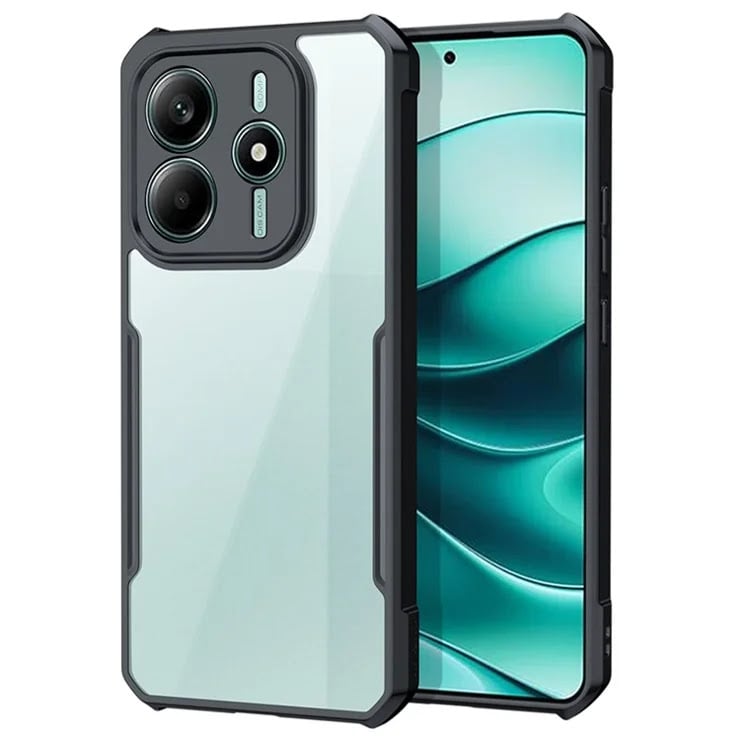 Picture of ( Redmi Note 14 5G ) Brand Cover " Xundd " Case For Xiaomi Redmi Note 14 5G Airbag Shockproof Shell Camera Protection Back Transparent Coverr  - Black