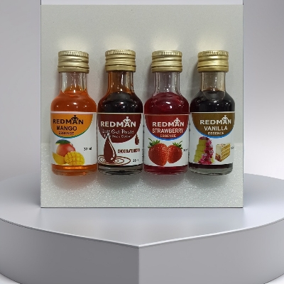 Picture of Redman ( 4 Pcs ) REDMAN Combo Food Flavour / Essence Set ( Mango + Strawbrry + Chocolate + Vanilla - 4 Pieces / 28ml Per Piece