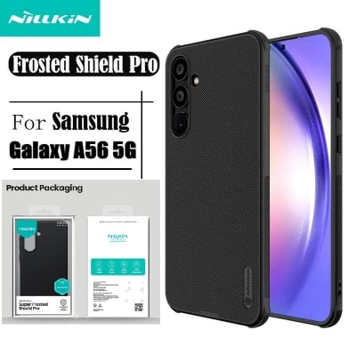 Picture of ( Galaxy A56 5G ) Nillkin for Samsung Galaxy A56 5G Case Super Frosted Shield Ultra-Thin Soft Edge Protection Back Cover for Samsung A56 5G Case - Black