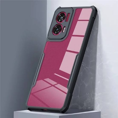 Picture of Xundd ( Motorola Edge 50 Fusion ) Beatle Clear Hybrid Shock Proof Armor Case for Motorola Edge 50 Fusion Smartphone Xundd Back Case - Black