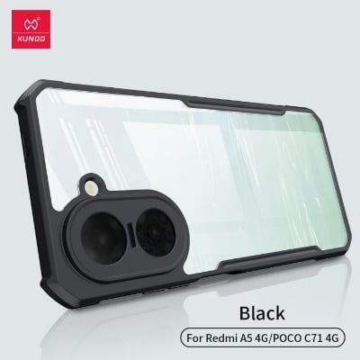 Picture of XUNDD Case For Xiaomi Redmi A5 4G / Poco C71 4G Case Air-bag Anti Drop Anti Scratch Protective Covers Shockproof Protection Case - Black