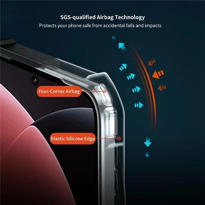 Picture of XUNDD ( MI 15 ULTRA ) Airbags Shockproof Shell  For Xiaomi 15 Ultra Case Drop proof TPU + Acrylic Clear Back Phone Cover