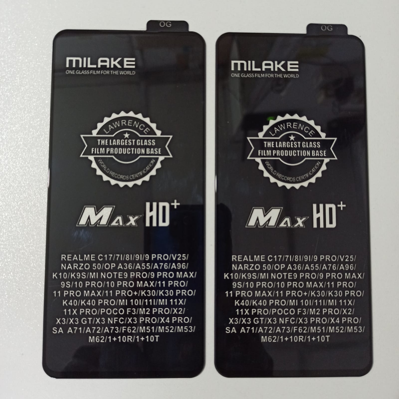 Picture of 2 PCS PACKED For Realme 9 Pro, Realme V25, Realme Narzo 50 Premium Quality Max HD+ Full Covered Tempered Glass Screen Protector - Front Glass