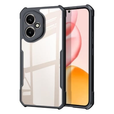Picture of Xundd For ( Honor 400 5G ) Global Version Airbag Shockproof Shell, Camera Protection Back Clear Cover Acrylic +Tpu Compatible-Phone Model For Honor 400 5G - Black