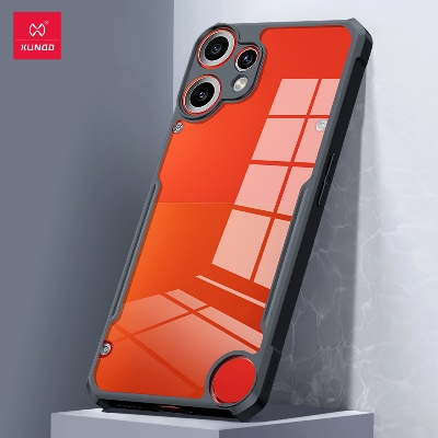 Picture of Xundd For ( Nothing CMF Phone 2 Pro ) Case,Airbag Shockproof Bumper Shell Camera Protection TPU & Acrylic Ultra Transparent Back Cover Nothing CMF Phone 2 Pro - Black