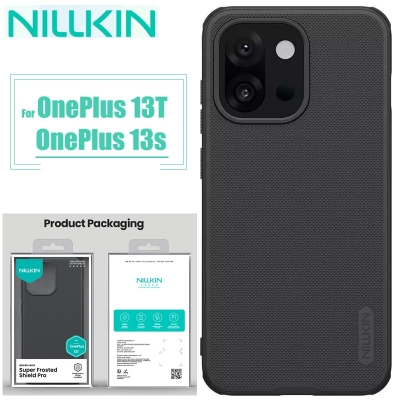 Picture of Nillkin {( OnePlus 13T )} Super Frosted Shield Pro Matte cover case for Oneplus 13T, Oneplus 13s Smartphone Back Cover Case - Black