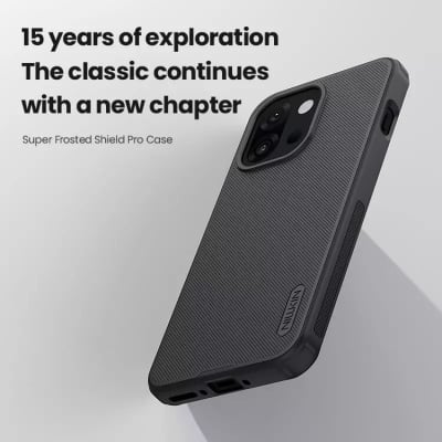 Picture of Nillkin {( OnePlus 13T )} Super Frosted Shield Pro Matte cover case for Oneplus 13T, Oneplus 13s Smartphone Back Cover Case - Black