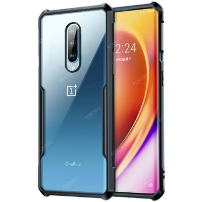 Picture of Xundd ( 1+8 ) Shockproof Case For OnePlus 8 Protective Bumper Transparent Cover For OnePlus One Plus 8 Case - Black