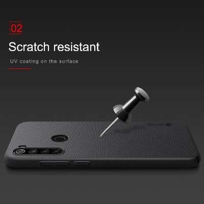 Picture of Nillkin ([ Xiaomi Redmi Note 8T }} Super Frosted Shield Matte cover case for Xiaomi Redmi Note 8T - Black