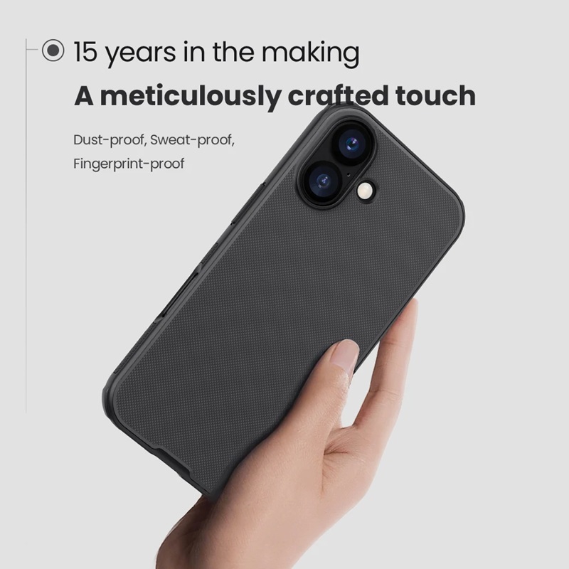 Picture of (iPhone 17) Nillkin Super Frosted Shield Pro Matte cover case for Apple iPhone 17 6.3" (2025) Durable And Comfortable Back Case - Black