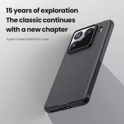 Picture of Nillkin ( Mi 15 / 15 Pro) Super Frosted Shield Pro Matte cover case for Xiaomi 15 / Xiaomi 15 Pro Premium Branded Smart Phone Case - Black