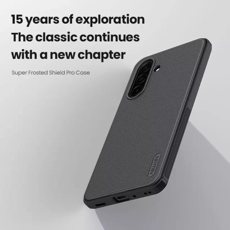Picture of Nillkin (Galaxy A17) Super Frosted Shield Pro Matte cover case for Samsung Galaxy A17 Premium Quality Smart Phone Back Case - Black