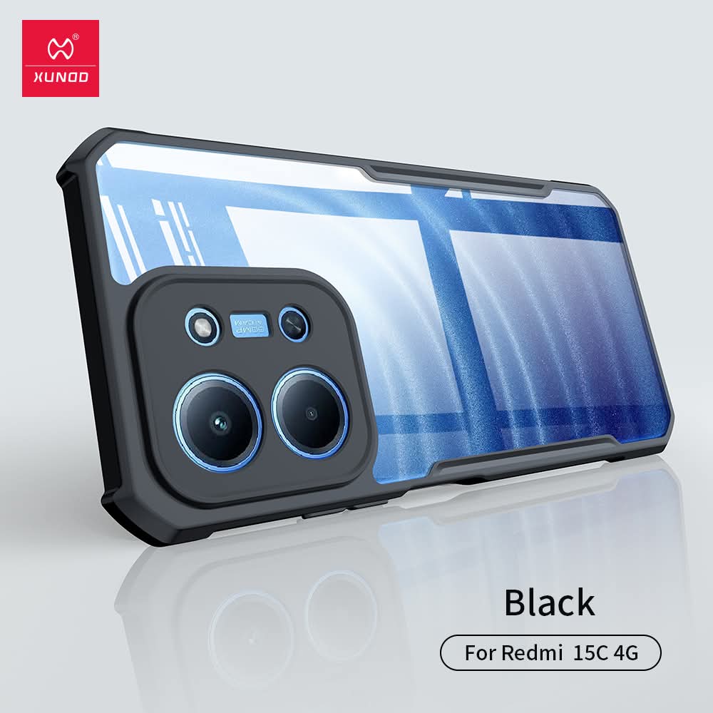 Picture of Xundd Back Case For Redmi 15C  XUNDD Bumper Protective Case (100% Original Genuine) Shockproof Bumper Case - Black