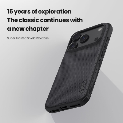 Picture of Nillkin (iPhone 17 Pro) Nillkin Super Frosted Shield Pro Matte cover case for Apple iPhone 17 Pro 6.3" (2025) Durable And Comfortable Back Case - Black