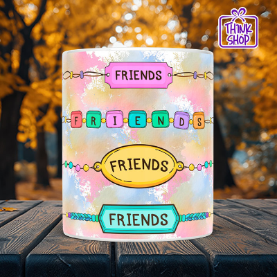 Picture of Best Friends Forever Ceramic Mug, Funky Friends gift,You're The Best and BFF, Gift for Friends