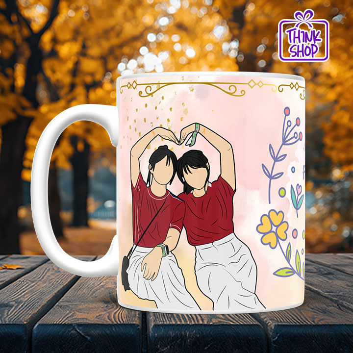 Picture of Sweet Friendship Ceramic Mug, Matching Best Friends gift,Hands Pose, Gift for Friends