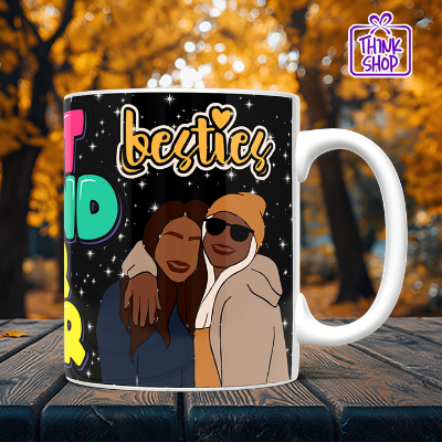 Picture of Best Friend Forever Ceramic Mug, Winter Gear Friendship gift,Friend Design,Gift for Friends