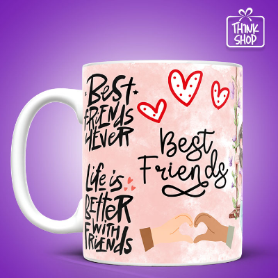 Picture of Best friends Ceramic Mug,Favorite Person gift,Life is Better with Friends,Gift for Friends