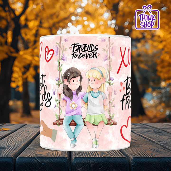 Picture of Best friends Ceramic Mug,Favorite Person gift,Life is Better with Friends,Gift for Friends